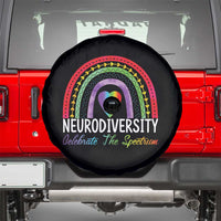 Neurodiversity Spare Tire Cover Autism Spectrum ASD ADHD Rainbow Boho