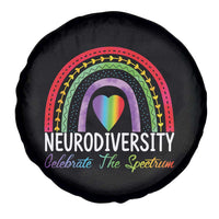 Neurodiversity Spare Tire Cover Autism Spectrum ASD ADHD Rainbow Boho