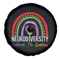 Neurodiversity Spare Tire Cover Autism Spectrum ASD ADHD Rainbow Boho