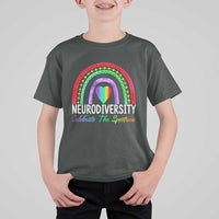 Neurodiversity T Shirt For Kid Autism Spectrum ASD ADHD Rainbow Boho