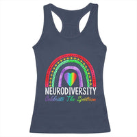 Neurodiversity Racerback Tank Top Autism Spectrum ASD ADHD Rainbow Boho