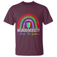 Neurodiversity T Shirt Autism Spectrum ASD ADHD Rainbow Boho