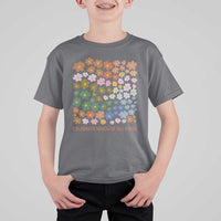 Neurodiversity Boho Floral T Shirt For Kid Celebrate Minds of All Kinds Autism ADHD ASD