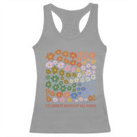 Neurodiversity Boho Floral Racerback Tank Top Celebrate Minds of All Kinds Autism ADHD ASD