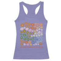 Neurodiversity Boho Floral Racerback Tank Top Celebrate Minds of All Kinds Autism ADHD ASD