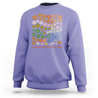 Neurodiversity Boho Floral Sweatshirt Celebrate Minds of All Kinds Autism ADHD ASD