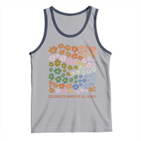 Neurodiversity Boho Floral Tank Top Celebrate Minds of All Kinds Autism ADHD ASD