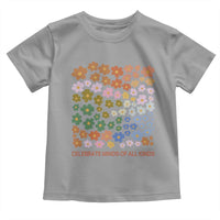 Neurodiversity Boho Floral Toddler T Shirt Celebrate Minds of All Kinds Autism ADHD ASD