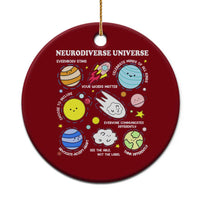 Neurodiverse Universe Ceramic Ornament Autism Awareness ADHD ASD Neurodiversity - Wonder Print Shop