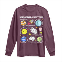 Neurodiverse Universe Long Sleeve Shirt Autism Awareness ADHD ASD Neurodiversity