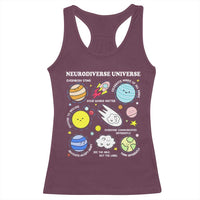 Neurodiverse Universe Racerback Tank Top Autism Awareness ADHD ASD Neurodiversity
