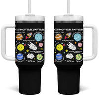 Neurodiverse Universe Tumbler With Handle Autism Awareness ADHD ASD Neurodiversity