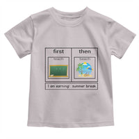 Funny Teacher Summer Break Toddler T Shirt First Teach Then Beach Vacation Mode