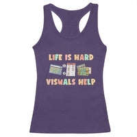 Special Education Racerback Tank Top Life Is Hard Visuals Help Sped Teacher