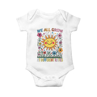 Special Education Baby Onesie We All Grow At Different Rates Inspirational Inclusion Sped Teacher