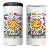 Special Education 4 in 1 Can Cooler Tumbler We All Grow At Different Rates Inspirational Inclusion Sped Teacher