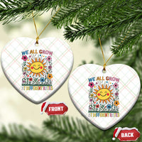 Special Education Ceramic Ornament We All Grow At Different Rates Inspirational Inclusion Sped Teacher - Wonder Print Shop