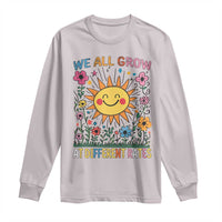 Special Education Long Sleeve Shirt We All Grow At Different Rates Inspirational Inclusion Sped Teacher