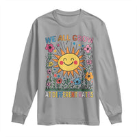Special Education Long Sleeve Shirt We All Grow At Different Rates Inspirational Inclusion Sped Teacher