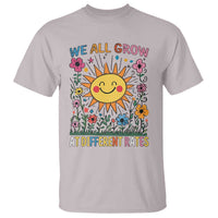 Special Education T Shirt We All Grow At Different Rates Inspirational Inclusion Sped Teacher