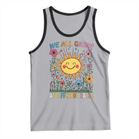 Special Education Tank Top We All Grow At Different Rates Inspirational Inclusion Sped Teacher