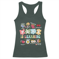 Special Education Racerback Tank Top Play is Learning Sped Teacher