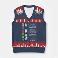 Special Education V-Neck Knit Sweater Vest Growth Mindset Positive Inspiration - Wonder Print Shop