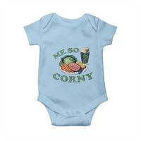 Funny Me So Corny Baby Onesie Corned Beef And Cabbage Beer St Patrick's Day Drinking