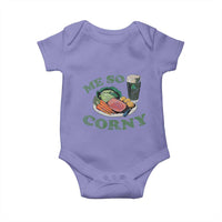 Funny Me So Corny Baby Onesie Corned Beef And Cabbage Beer St Patrick's Day Drinking