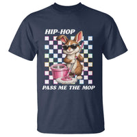 Hip Hop Easter Bunny Cleaning Pun T Shirt Funny Rabbit with Mop