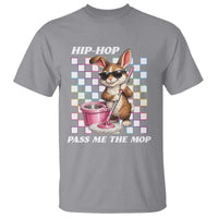 Hip Hop Easter Bunny Cleaning Pun T Shirt Funny Rabbit with Mop