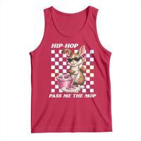 Hip Hop Easter Bunny Cleaning Pun Tank Top Funny Rabbit with Mop