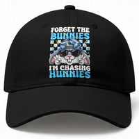 Funny Easter Bunny Forget the Bunnies I’m Chasing Hunnies Baseball Cap Cool Rabbit with Sunglasses & Hat Humor