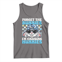 Funny Easter Bunny Forget the Bunnies I’m Chasing Hunnies Tank Top Cool Rabbit with Sunglasses & Hat Humor