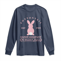 Cottontail Candy Company Vintage Easter Bunny Long Sleeve Shirt Retro Chocolate and Jellybeans Spring Lovers