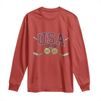 USA Ice Hockey Pride 1980 to 2026 Legacy Long Sleeve Shirt Patriotic American Champions