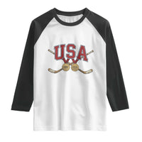 USA Ice Hockey Pride 1980 to 2026 Legacy Raglan Shirt Patriotic American Champions