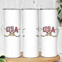 USA Ice Hockey Pride 1980 to 2026 Legacy Skinny Tumbler Patriotic American Champions