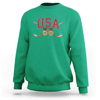 USA Ice Hockey Pride 1980 to 2026 Legacy Sweatshirt Patriotic American Champions