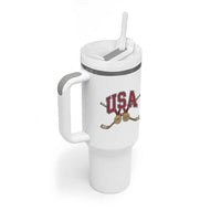 USA Ice Hockey Pride 1980 to 2026 Legacy Tumbler With Handle Patriotic American Champions
