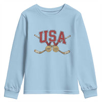 USA Ice Hockey Pride 1980 to 2026 Legacy Youth Sweatshirt Patriotic American Champions