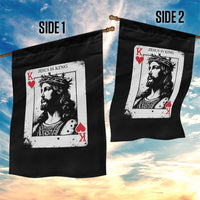 Jesus Is King Playing Card Graphic Garden Flag King of Hearts Christian Faith