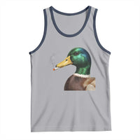 Smoking Mallard Meme Graphic Tank Top Chaotic Funny Wild Duck Attitude Viral Internet Humor