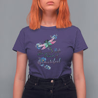 Be Your Own Kind Of Beautiful Dragonfly Inspirational Shirt, Dragonfly T-shirt, Dragonfly Gift for Insect Lover, Spiritual Shirt T Shirt For Women - Wonder Print Shop