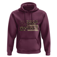 Awesome Like My Daughters Hoodie Parents' Day Camo American Flag - Wonder Print Shop