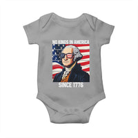 Funny Patriotic Founding Father Baby Onesie No Kings in America Since 1776 4th of July - Wonder Print Shop