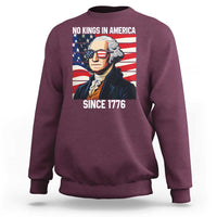 Funny Patriotic Founding Father Sweatshirt No Kings in America Since 1776 4th of July - Wonder Print Shop