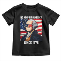 Funny Patriotic Founding Father Toddler T Shirt No Kings in America Since 1776 4th of July - Wonder Print Shop