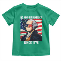 Funny Patriotic Founding Father Toddler T Shirt No Kings in America Since 1776 4th of July - Wonder Print Shop