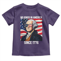 Funny Patriotic Founding Father Toddler T Shirt No Kings in America Since 1776 4th of July - Wonder Print Shop